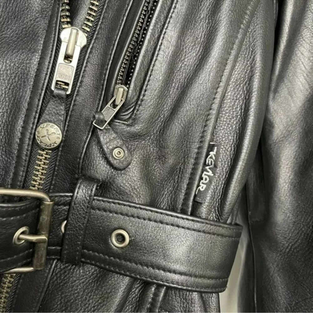 Xpert Performance Gear Premium Leather Jacket With Kevlar Size Medium Motorcycle
